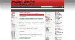 Desktop Screenshot of muhabbetullah.com